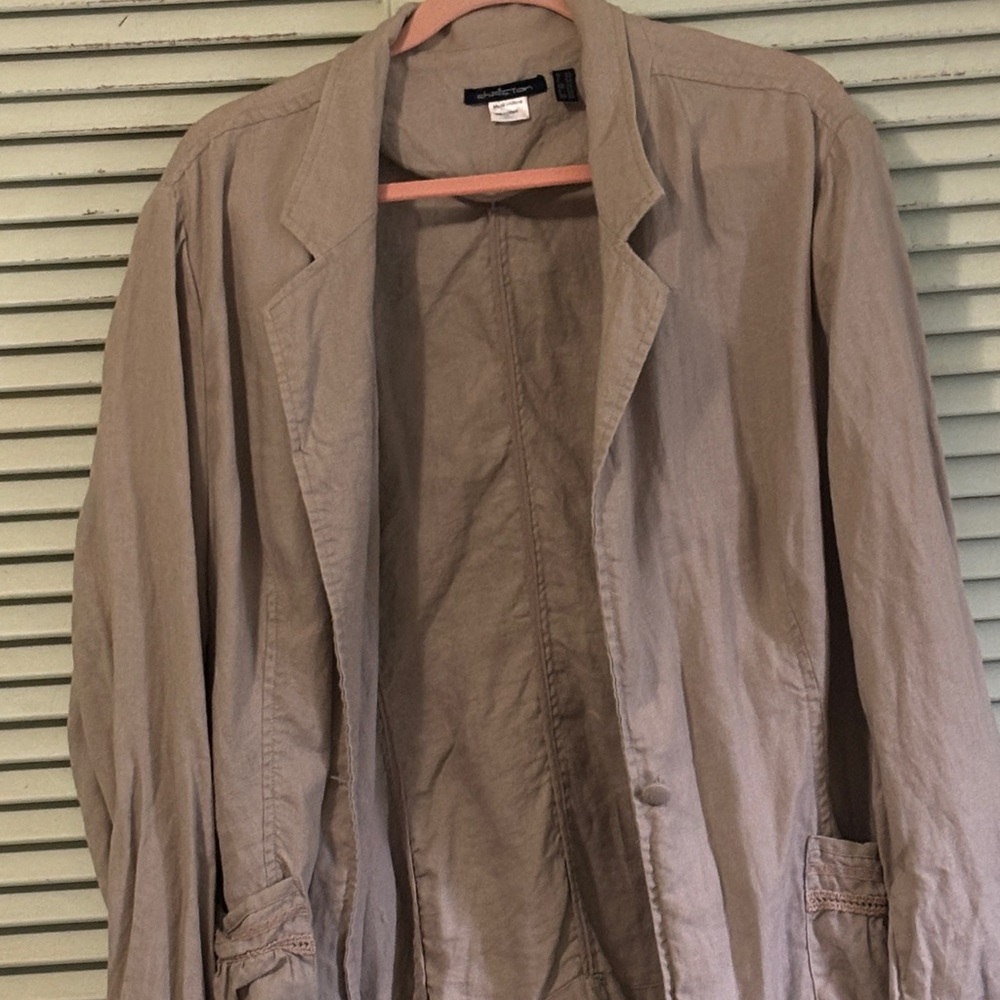 ChrisTan plus size Linen jacket size 22